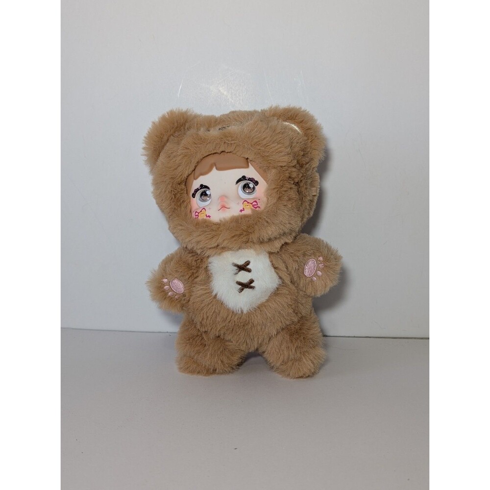Nommi “Loveliness Never Ends”- QUQI Brown Bear Plush w/ Eye Choices